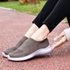 imagekonhill Womens Slip On Sneakers Non Slip Walking Shoes Breathable Mesh Work Casual Lightweight Tennis Workout Shoes2133 Brown