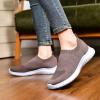 imagekonhill Womens Slip On Sneakers Non Slip Walking Shoes Breathable Mesh Work Casual Lightweight Tennis Workout Shoes2133 Brown