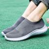 imagekonhill Womens Slip On Sneakers Non Slip Walking Shoes Breathable Mesh Work Casual Lightweight Tennis Workout Shoes2133 Dark Grey
