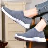 imagekonhill Womens Slip On Sneakers Non Slip Walking Shoes Breathable Mesh Work Casual Lightweight Tennis Workout Shoes2133 Dark Grey