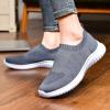 imagekonhill Womens Slip On Sneakers Non Slip Walking Shoes Breathable Mesh Work Casual Lightweight Tennis Workout Shoes2133 Dark Grey