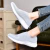 imagekonhill Womens Slip On Sneakers Non Slip Walking Shoes Breathable Mesh Work Casual Lightweight Tennis Workout Shoes2133 Lgray