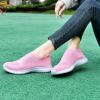 imagekonhill Womens Slip On Sneakers Non Slip Walking Shoes Breathable Mesh Work Casual Lightweight Tennis Workout Shoes2133 Pink
