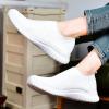 imagekonhill Womens Slip On Sneakers Non Slip Walking Shoes Breathable Mesh Work Casual Lightweight Tennis Workout Shoes2133 White