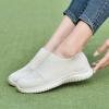 imagekonhill Womens Slip On Sneakers Non Slip Walking Shoes Breathable Mesh Work Casual Lightweight Tennis Workout Shoes8636 Beige