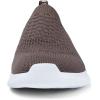 imagekonhill Womens Slip On Sneakers Non Slip Walking Shoes Breathable Mesh Work Casual Lightweight Tennis Workout Shoes8636 Brown