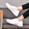 imagekonhill Womens Slip On Sneakers Non Slip Walking Shoes Breathable Mesh Work Casual Lightweight Tennis Workout Shoes8636 White