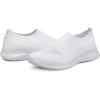 imagekonhill Womens Slip On Sneakers Non Slip Walking Shoes Breathable Mesh Work Casual Lightweight Tennis Workout Shoes8636 White