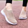 imagekonhill Womens Slip On Sneakers Non Slip Walking Shoes Breathable Mesh Work Casual Lightweight Tennis Workout Shoes8822 Apricot