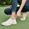 imagekonhill Womens Slip On Sneakers Non Slip Walking Shoes Breathable Mesh Work Casual Lightweight Tennis Workout Shoes8822 Beige