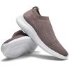 imagekonhill Womens Slip On Sneakers Non Slip Walking Shoes Breathable Mesh Work Casual Lightweight Tennis Workout Shoes8822 Brown