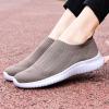 imagekonhill Womens Slip On Sneakers Non Slip Walking Shoes Breathable Mesh Work Casual Lightweight Tennis Workout Shoes8822 Brown