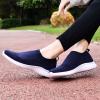 imagekonhill Womens Slip On Sneakers Non Slip Walking Shoes Breathable Mesh Work Casual Lightweight Tennis Workout Shoes8822 Navy