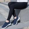 imagekonhill Womens Slip On Sneakers Non Slip Walking Shoes Breathable Mesh Work Casual Lightweight Tennis Workout Shoes8822 Navy