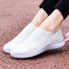 imagekonhill Womens Slip On Sneakers Non Slip Walking Shoes Breathable Mesh Work Casual Lightweight Tennis Workout Shoes8822 White