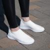 imagekonhill Womens Slip On Sneakers Non Slip Walking Shoes Breathable Mesh Work Casual Lightweight Tennis Workout Shoes8822 White
