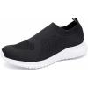 imagekonhill Womens Slip On Sneakers Non Slip Walking Shoes Breathable Mesh Work Casual Lightweight Tennis Workout Shoes2033 Black
