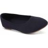 imagekonhill Womens Classic Ballet Flats  Pointy Toe Soft Knit Slip on Dress Shoes 6 US Navy