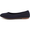 imagekonhill Womens Classic Ballet Flats  Pointy Toe Soft Knit Slip on Dress Shoes 6 US Navy