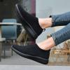 imagekonhill Womens Lightweight Walking Shoes Breathable Slip On Tennis Sneakers Casual Mesh Workout Athletic0637 All Black