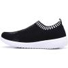 imagekonhill Womens Lightweight Walking Shoes Breathable Slip On Tennis Sneakers Casual Mesh Workout Athletic0637 Black