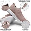 imagekonhill Womens Lightweight Walking Shoes Breathable Slip On Tennis Sneakers Casual Mesh Workout Athletic0701 Apricot