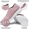 imagekonhill Womens Lightweight Walking Shoes Breathable Slip On Tennis Sneakers Casual Mesh Workout Athletic0701 Mauve