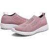 imagekonhill Womens Lightweight Walking Shoes Breathable Slip On Tennis Sneakers Casual Mesh Workout Athletic0701 Mauve