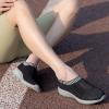 imagekonhill Womens Lightweight Walking Shoes Breathable Slip On Tennis Sneakers Casual Mesh Workout Athletic6701 Black Grey