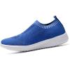 imagekonhill Womens Lightweight Walking Shoes Breathable Slip On Tennis Sneakers Casual Mesh Workout Athletic6701 Blue