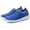 imagekonhill Womens Lightweight Walking Shoes Breathable Slip On Tennis Sneakers Casual Mesh Workout Athletic6701 Blue