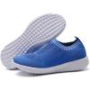 imagekonhill Womens Lightweight Walking Shoes Breathable Slip On Tennis Sneakers Casual Mesh Workout Athletic6701 Blue