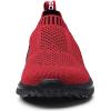 imagekonhill Womens Lightweight Walking Shoes Breathable Slip On Tennis Sneakers Casual Mesh Workout Athletic6701 Burgundy Black