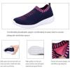imagekonhill Womens Lightweight Walking Shoes Breathable Slip On Tennis Sneakers Casual Mesh Workout Athletic6701 Dark Blue