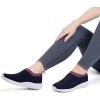 imagekonhill Womens Lightweight Walking Shoes Breathable Slip On Tennis Sneakers Casual Mesh Workout Athletic6701 Dark Blue