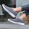 imagekonhill Womens Lightweight Walking Shoes Breathable Slip On Tennis Sneakers Casual Mesh Workout Athletic6701 Dark Grey