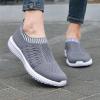 imagekonhill Womens Lightweight Walking Shoes Breathable Slip On Tennis Sneakers Casual Mesh Workout Athletic6701 Dark Grey