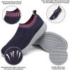 imagekonhill Womens Lightweight Walking Shoes Breathable Slip On Tennis Sneakers Casual Mesh Workout Athletic6701 Navy Grey