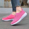imagekonhill Womens Lightweight Walking Shoes Breathable Slip On Tennis Sneakers Casual Mesh Workout Athletic6701 Rosy