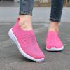 imagekonhill Womens Lightweight Walking Shoes Breathable Slip On Tennis Sneakers Casual Mesh Workout Athletic6701 Rosy