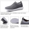 imagekonhill Womens Lightweight Walking Shoes Breathable Slip On Tennis Sneakers Casual Mesh Workout Athletic6701 White