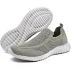 imagekonhill Mens Walking Shoes Athletic Tennis Comfortable Slipon Loafer Sneakers 75 US Army Green 40