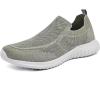 imagekonhill Mens Walking Shoes Athletic Tennis Comfortable Slipon Loafer Sneakers 75 US Army Green 40