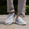 imagekonhill Mens Slip on Shoes Casual Breathable Boat Sneakers with Arch Support Lightweight Mesh Beach Loafers for Driving Walking SkateGrey