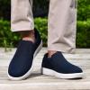 imagekonhill Mens Slip on Shoes Casual Breathable Boat Sneakers with Arch Support Lightweight Mesh Beach Loafers for Driving Walking SkateNavy