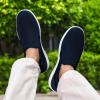 imagekonhill Mens Slip on Shoes Casual Breathable Boat Sneakers with Arch Support Lightweight Mesh Beach Loafers for Driving Walking SkateNavy