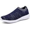 imagekonhill Womens Walking Shoes Lightweight Athletic Comfortable Slip on Sneakers 65 US Navy37