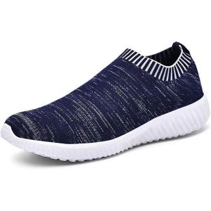 imagekonhill Womens Walking Shoes Lightweight Athletic Comfortable Slip on Sneakers 65 US Navy37