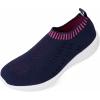 imagekonhill Womens Casual Walking Shoes  Breathable Mesh Work Slipon Sneakers 6 USNavy