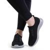 imagekonhill Womens Comfortable Walking Shoes  Tennis Athletic Casual Slip on Sneakers 135 Wide US Dark Grey455